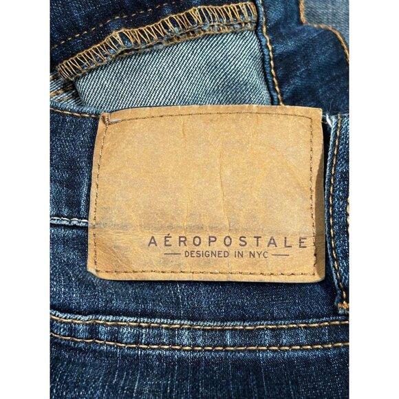 Aeropostale Mens Super Skinny Jeans 32x32 Dark Wash Denim - Picture 5 of 11